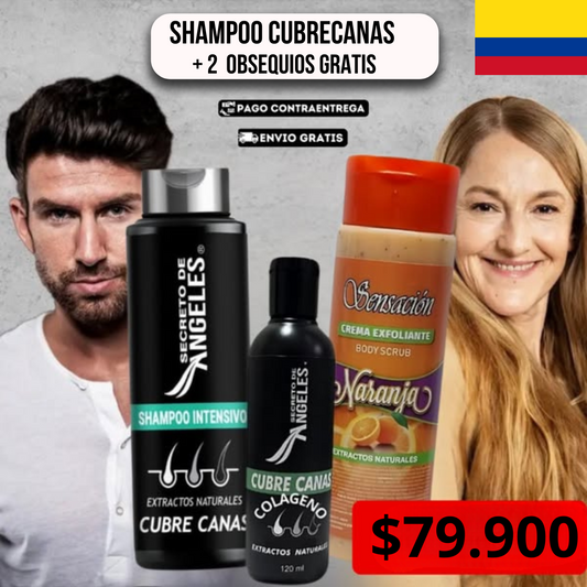 SHAMPOO CANAS + COLAGENO + EXFOLIANTE