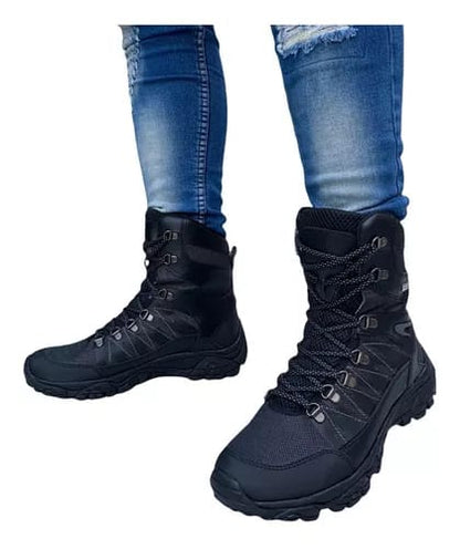Bota Táctica Negra Outdoor - Resistencia y Comodidad en Cada Paso 🥾
