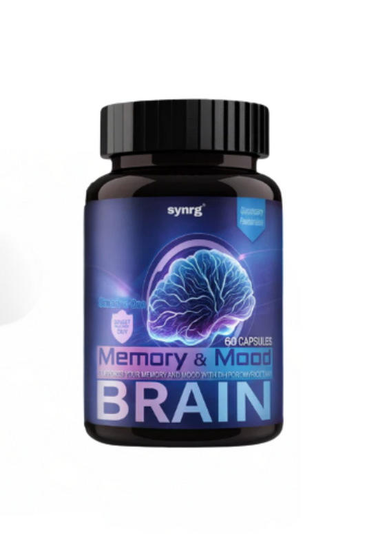 Memory Mood Brain Suplemento Nootrópico 1000mg Apoyo Enfoque Energía Memoria y Claridad