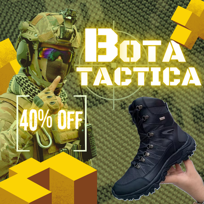 Bota Táctica Negra Outdoor - Resistencia y Comodidad en Cada Paso 🥾