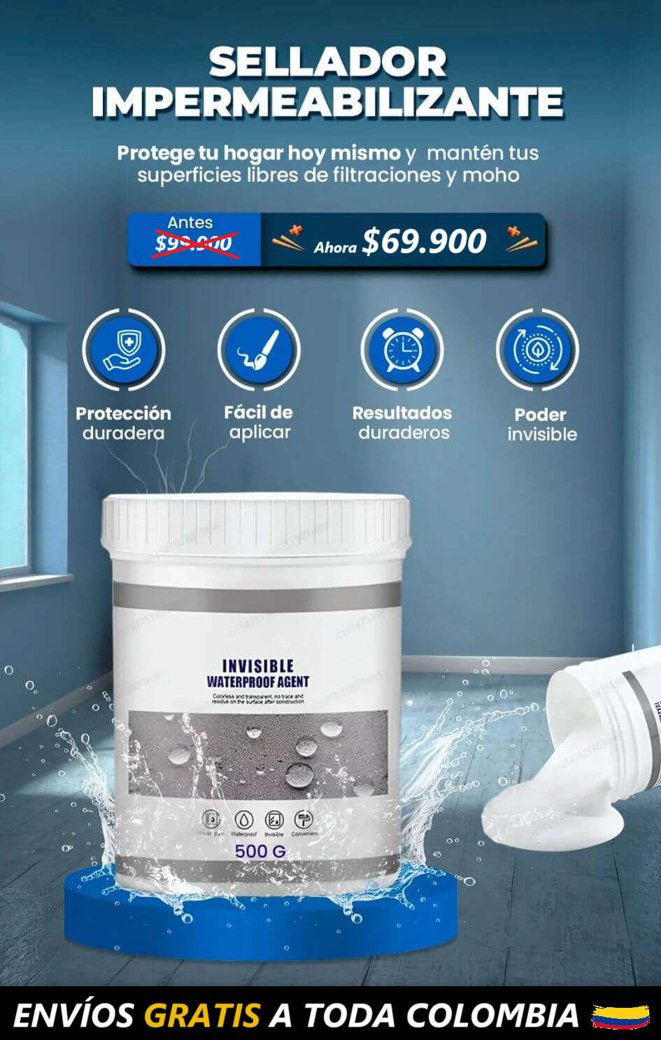 Sellador Impermeabilizante Invisible de Goteras - AguaBlock®