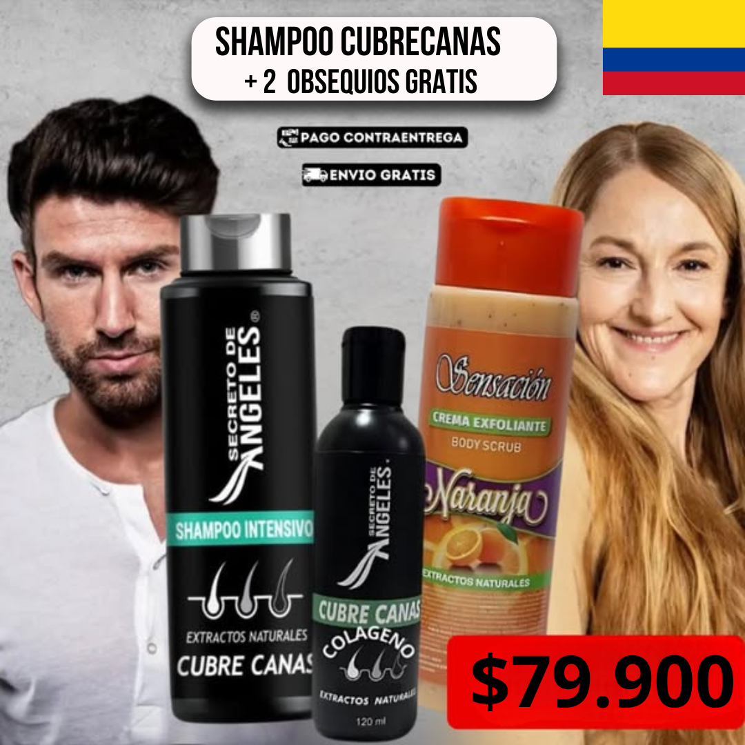 SHAMPOO CANAS + COLAGENO + EXFOLIANTE